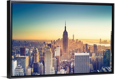 New York City, Empire State Building and Midtown Manhattan Skyline