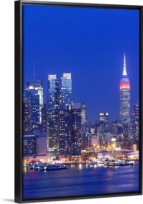 New York City, midtown Manhattan and Empire State Building, New Jersey