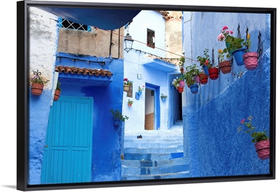 North Africa, Morocco, Chefchaouen district.Details of the city