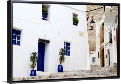 Old city of Ibiza town, Ibiza, Balearic Islands, Spain