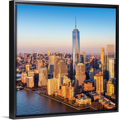 One World Trade Center and Lower Manhattan, New York City