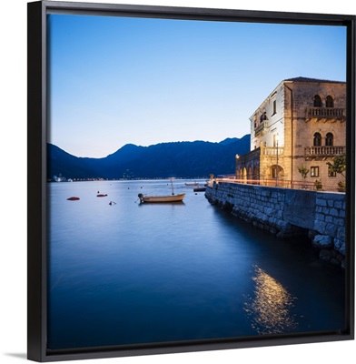 Perast at twilight, Bay of Kotor, Montenegro