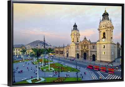 Peru, Lima, Cathedral Of Lima, 16th Century, Plaza Mayor, Plaza de Armas
