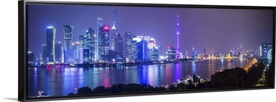 Pudong skyline across the Huangpu river, The Bund, Shanghai, China