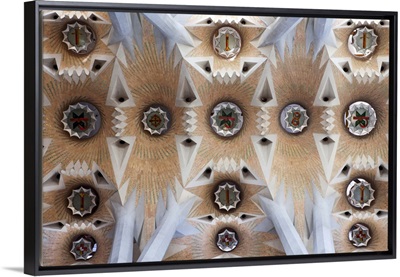 Spain, Barcelona, Sagrada Familia, Interior