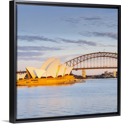 Sydney Opera House and Harbour Bridge, Darling Harbour, Sydney, Australia
