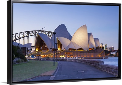 Sydney Opera House and Harbour Bridge, Darling Harbour, Sydney, Australia