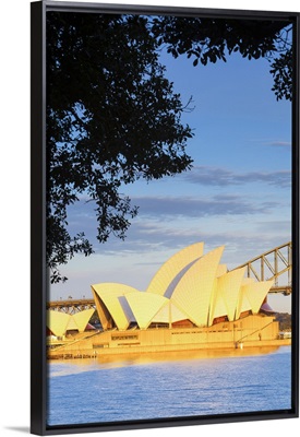 Sydney Opera House and Harbour Bridge, Darling Harbour, Sydney,  Australia