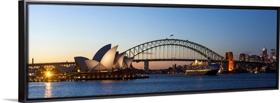 Sydney Opera House and Harbour Bridge, Darling Harbour, Sydney, Australia