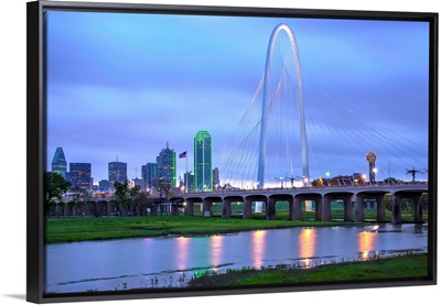 Texas, Dallas; Margaret Hunt Hill Bridge; Trinity River; Ronald Kirk Bridge