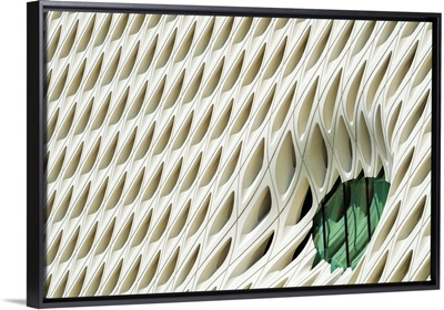 The Broad Museum Detail, Los Angeles, California, Usa