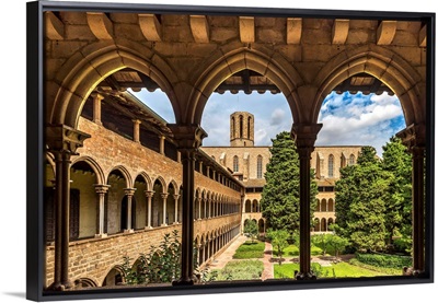 The Gothic Monastery of Pedralbes, Barcelona, Catalonia, Spain