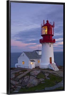 The idyllic Lindesnes Fyr Lighthouse, Lindesnes, Norway