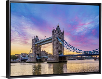 Tower Bridge At Sunrise, London, England, United Kingdom