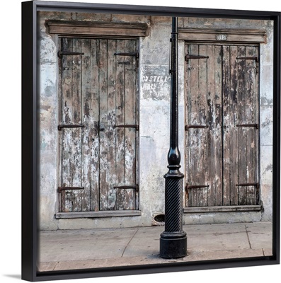 United States, Louisiana, New Orleans. French Quarter doors on Dauphine St