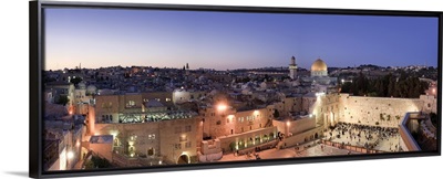 Wailing Wall, Dome of The Rock Mosque, Jerusalem, Israel