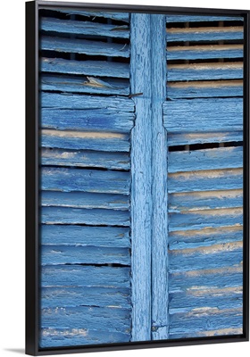 Window Shutters in Ibiza Town, Ibiza, Balearic Islands, Spain