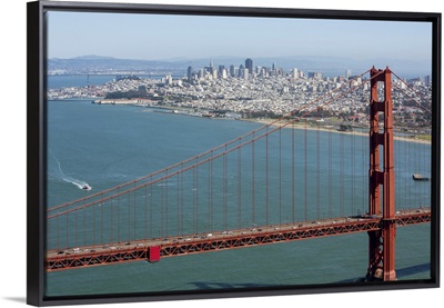 The Golden Gate Bridge, San Francisco, California - Aerial Photograph