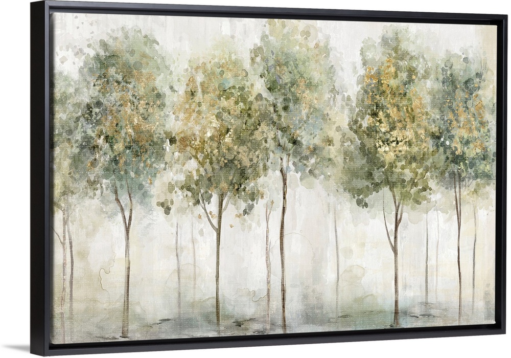 Green Trees With Gold