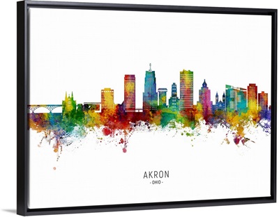 Akron Ohio Skyline