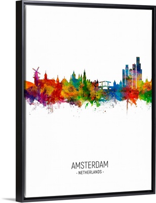 Amsterdam The Netherlands Skyline