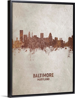 Baltimore Maryland Rust Skyline