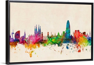 Barcelona Spain Skyline