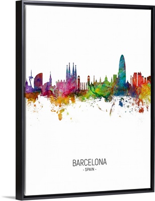 Barcelona Spain Skyline