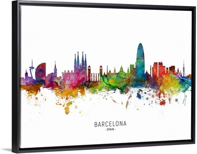 Barcelona Spain Skyline