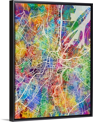 Belfast Northern Ireland City Map