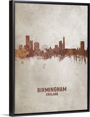 Birmingham England Rust Skyline