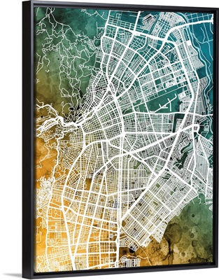 Cali Colombia City Map