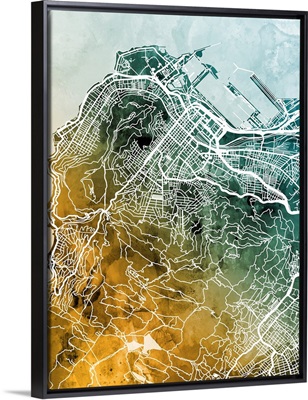 Cape Town South Africa City Street Map