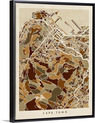 Cape Town South Africa City Street Map