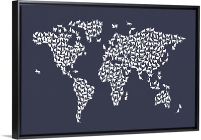 Cats Map of the World, Indigo