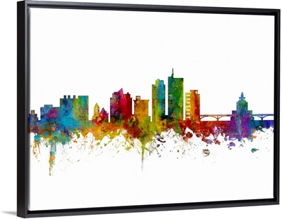 Cedar Rapids Iowa Skyline