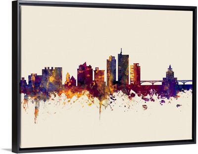 Cedar Rapids Iowa Skyline