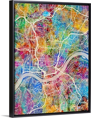 Cincinnati Ohio City Map