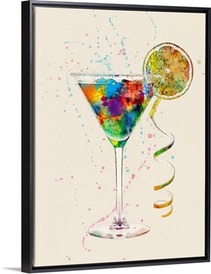 Cocktail Drinks Glass Watercolor