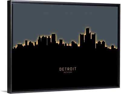 Detroit Michigan Skyline