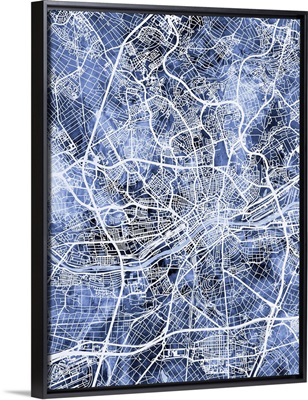 Frankfurt Germany City Map