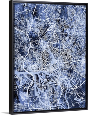 Hamburg Germany City Map