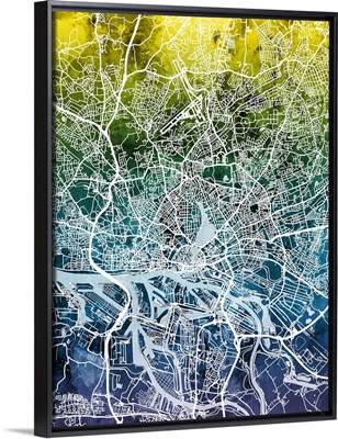 Hamburg Germany City Map