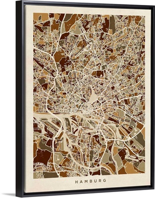 Hamburg Germany City Map