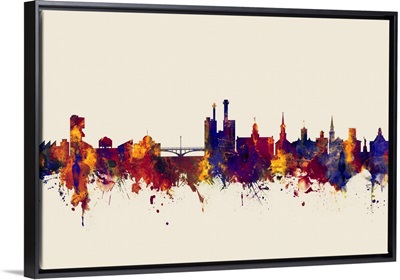 Iowa City Iowa Skyline