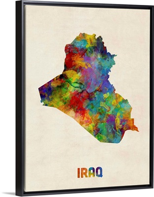 Iraq Watercolor Map