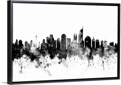 Jakarta Skyline Indonesia, Black and White