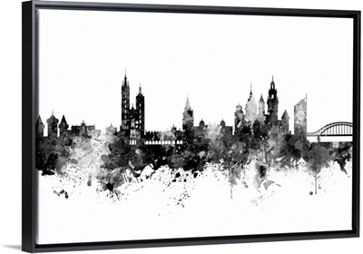 Krakow Poland Skyline