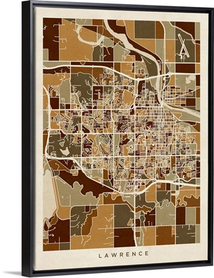 Lawrence Kansas City Map
