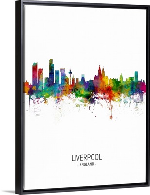 Liverpool England Skyline